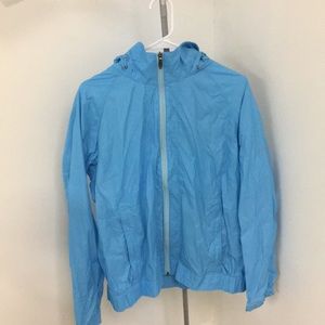 Columbia Light Blue Rain Jacket